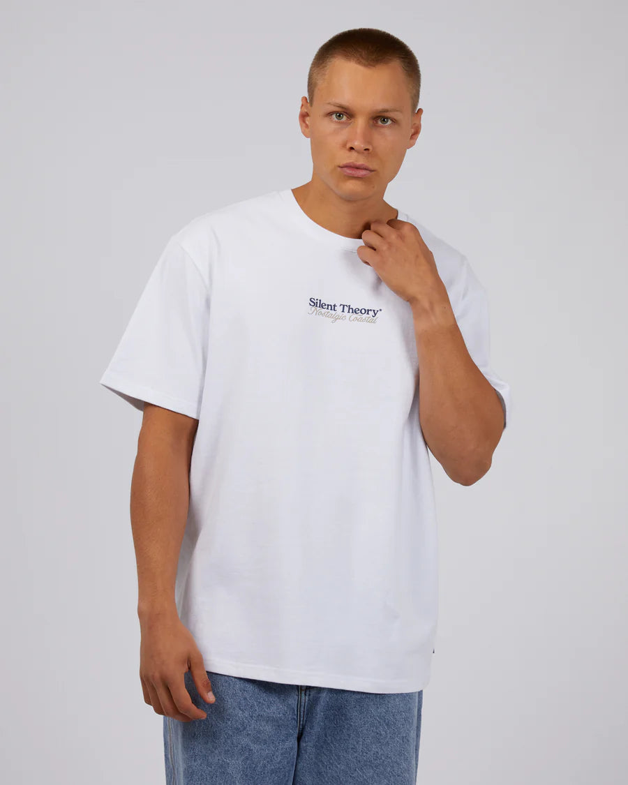 SILENT THEORY COASTAL TEE WHITE