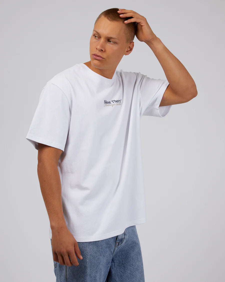 SILENT THEORY COASTAL TEE WHITE