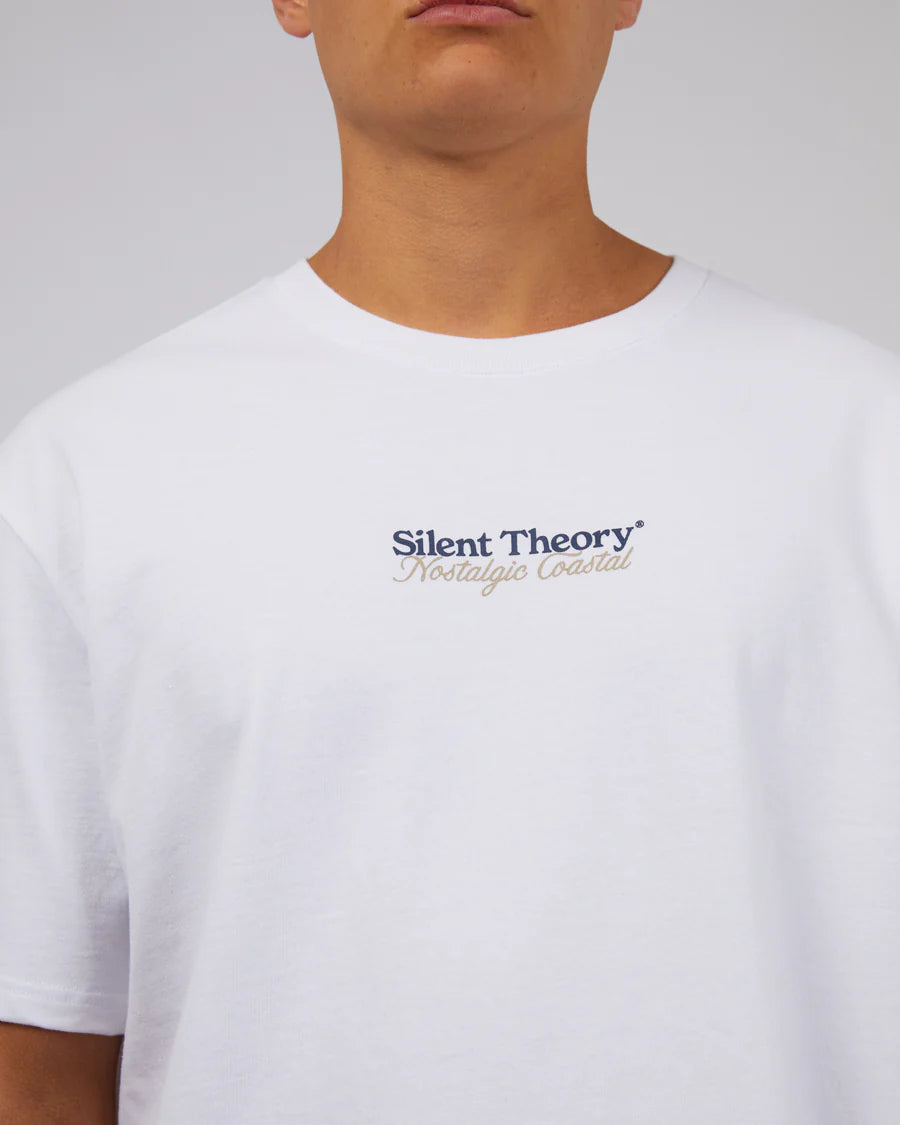 SILENT THEORY COASTAL TEE WHITE