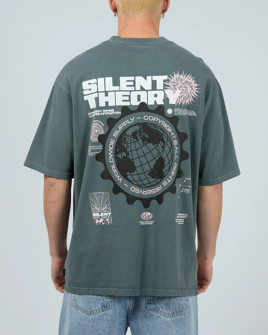 SILENT THEORY WORLDWIDE TEE BLUE