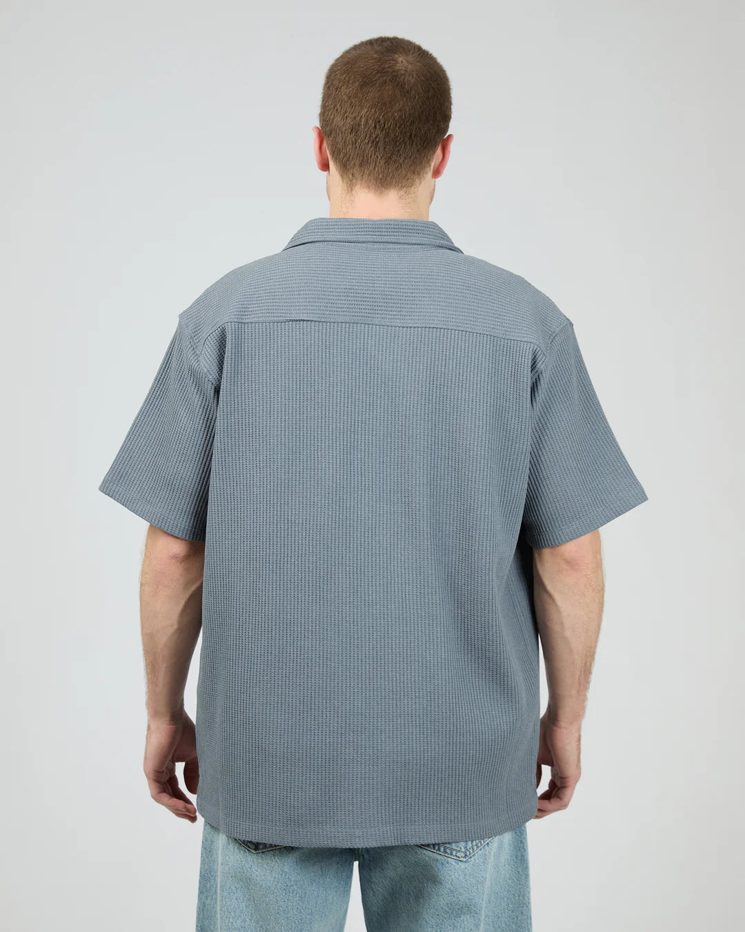 SILENT THEORY SESSION WAFFLE SS SHIRT STEEL