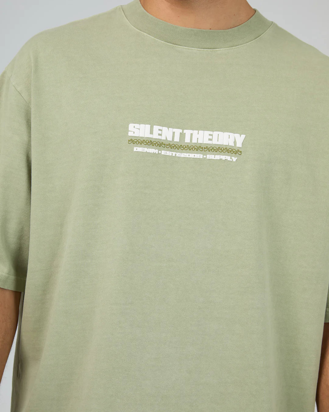 Silent Theory Alchemy Box Tee Sage