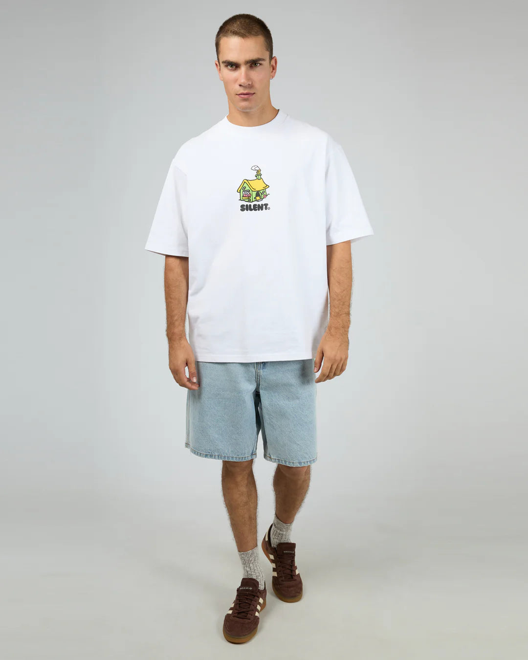 Silent Theory Cottage Box Tee White