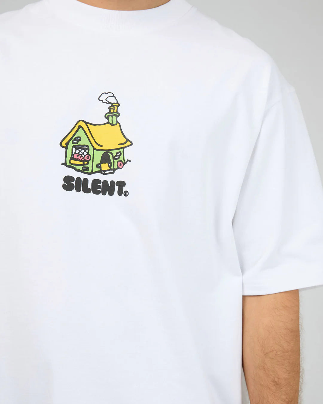 Silent Theory Cottage Box Tee White