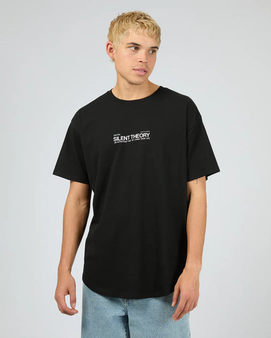 Silent Theory Tuscan Scoop Tee | Washed Black