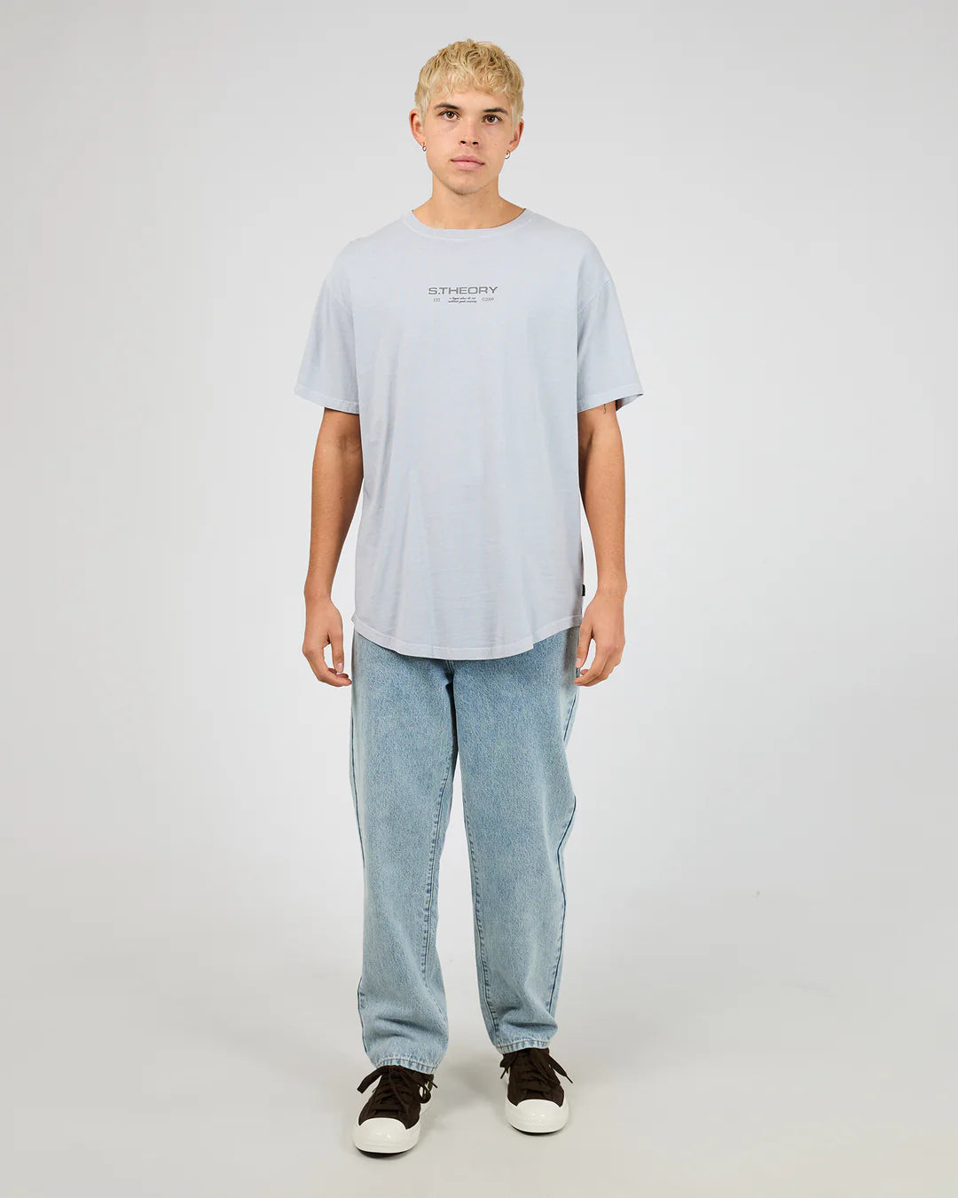Silent Theory Ridge Scoop Tee | Sky