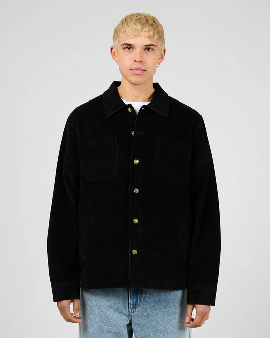 Silent Theory Jameson Cord Shirt | Washed Black