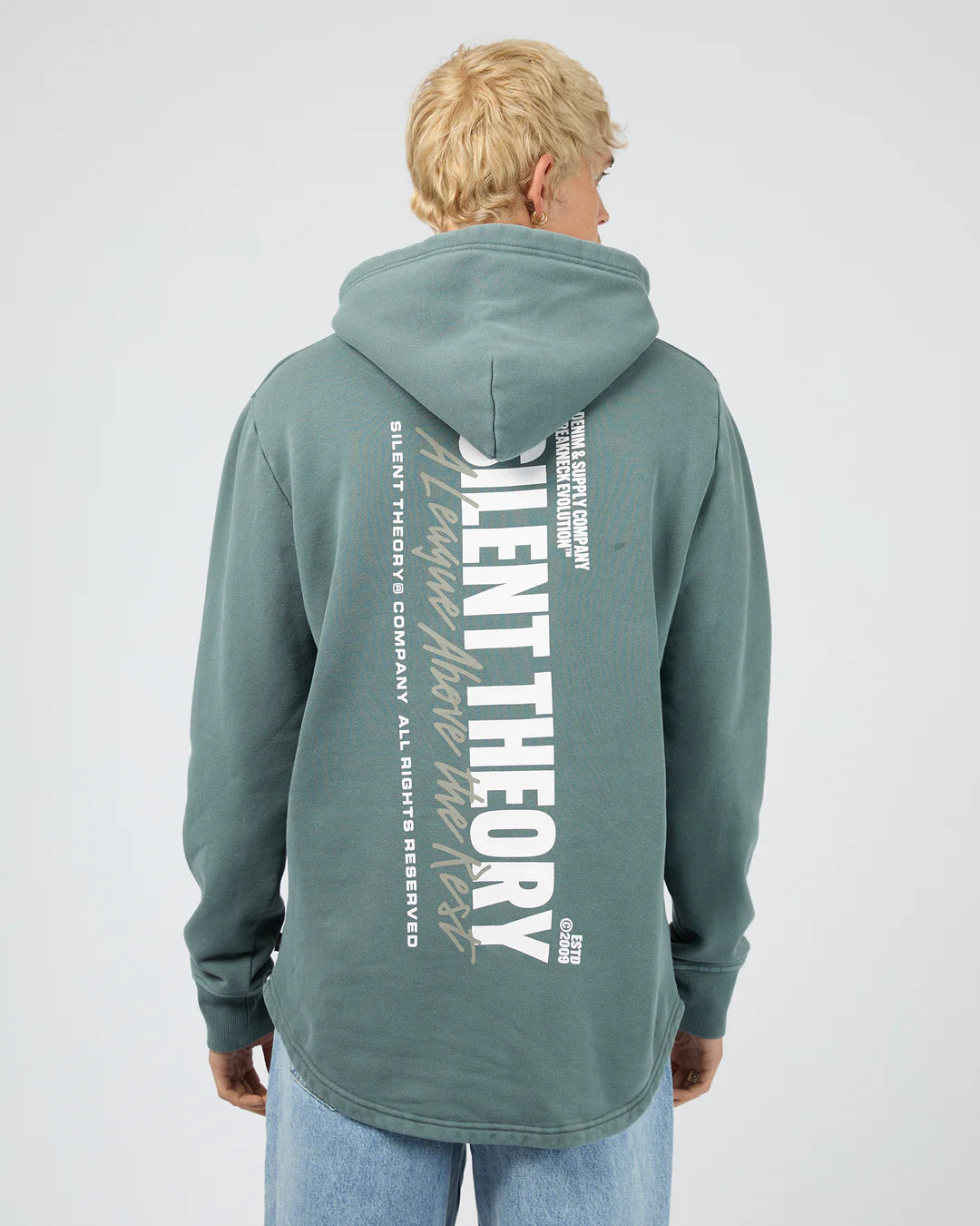Silent Theory League Scoop Hoodie | Blue
