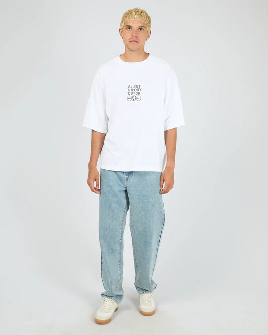 Silent Theory Supply Tee | White