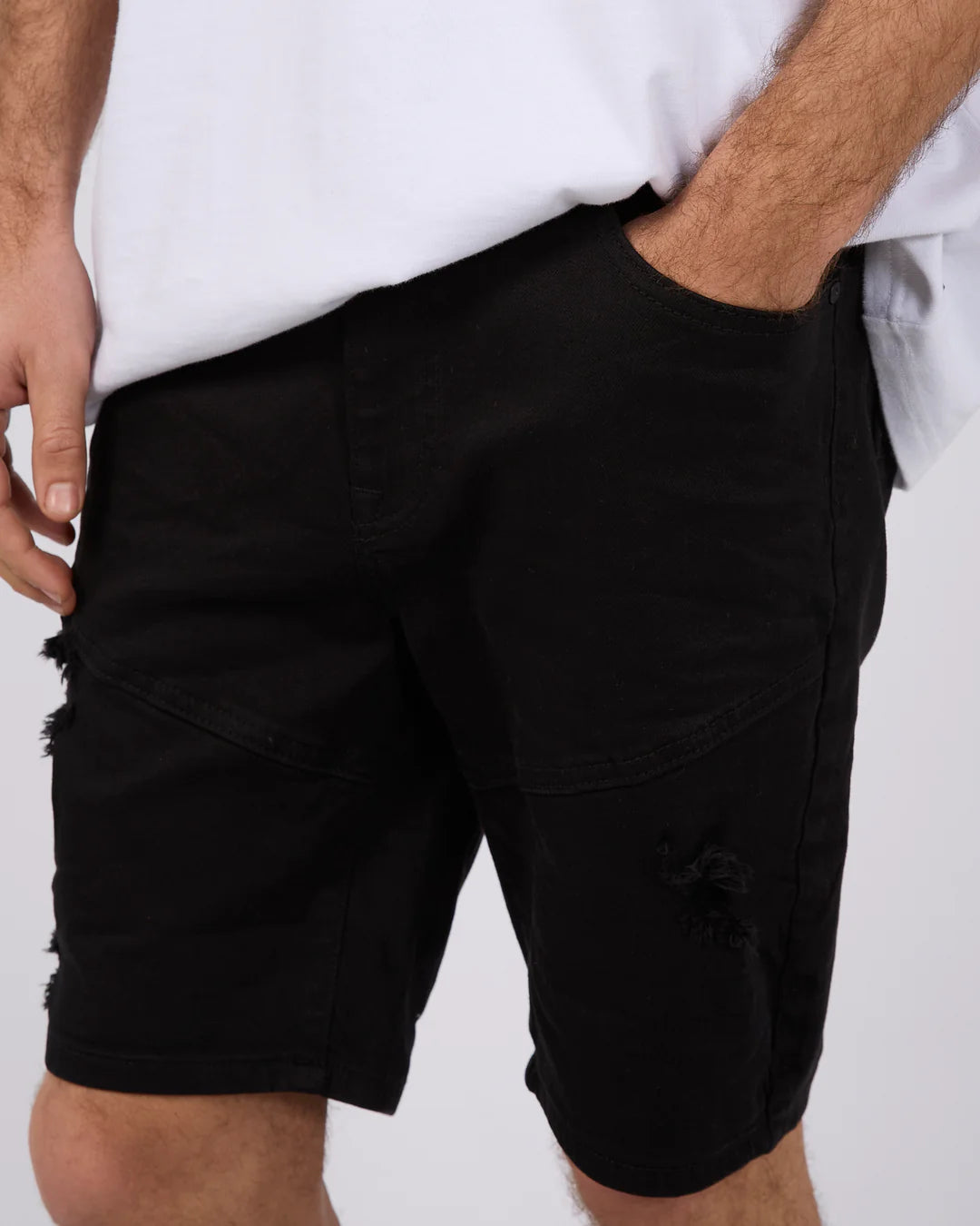 Silent Theory Soho Short Trashed Black