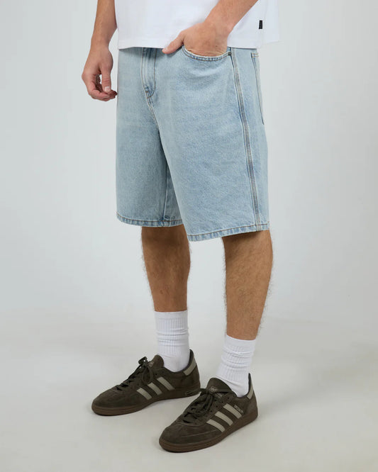 SILENT THEORY JORT SKY BLUE