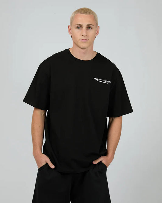 SILENT THEORY ESSENTIAL THEORY TEE VINTAGE BLACK