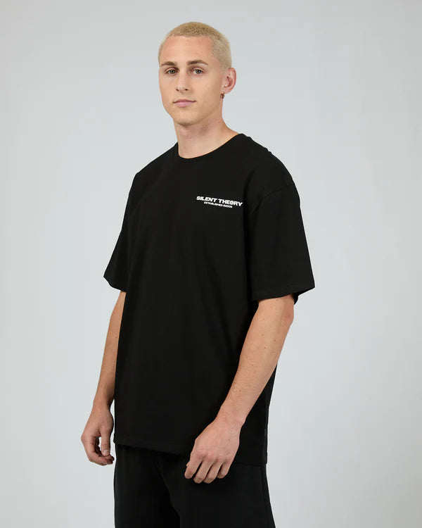 SILENT THEORY ESSENTIAL THEORY TEE VINTAGE BLACK
