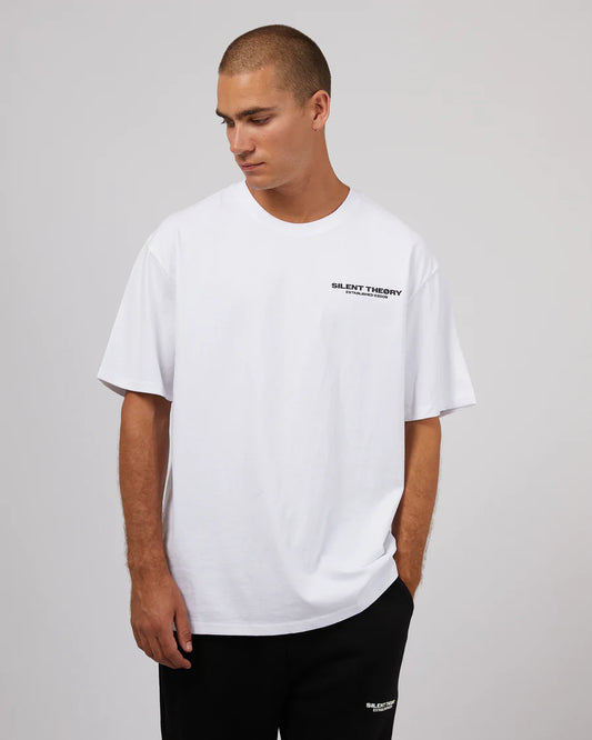 SILENT THEORY ESSENTIAL THEORY TEE WHITE