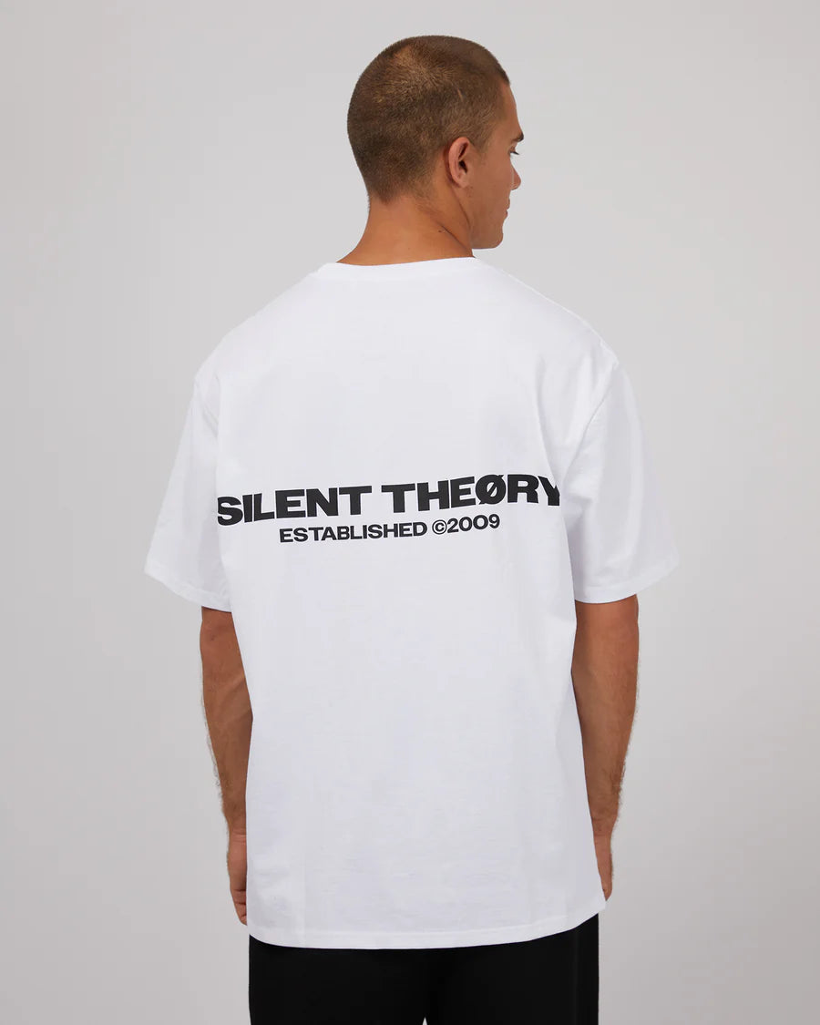 SILENT THEORY ESSENTIAL THEORY TEE WHITE