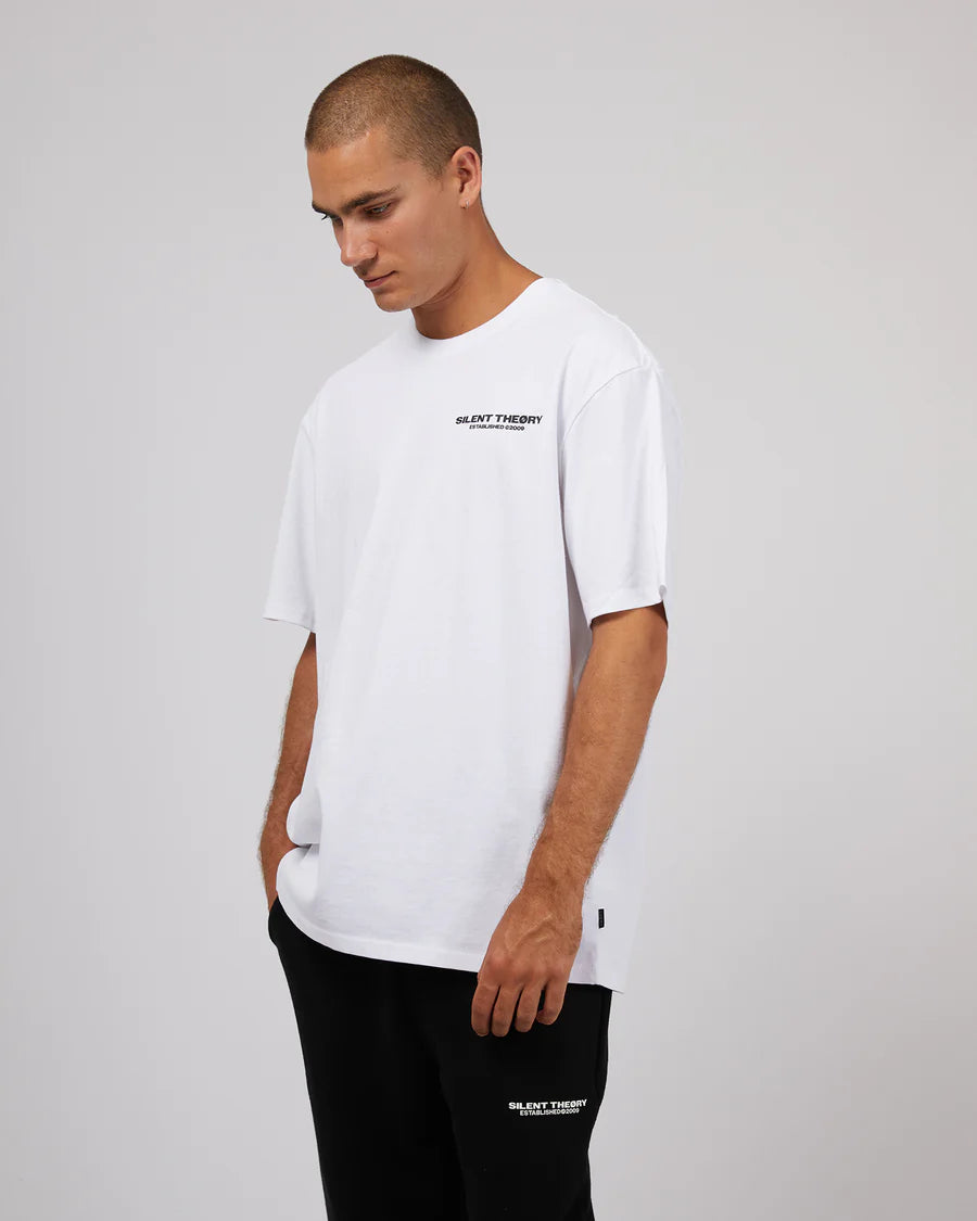 SILENT THEORY ESSENTIAL THEORY TEE WHITE