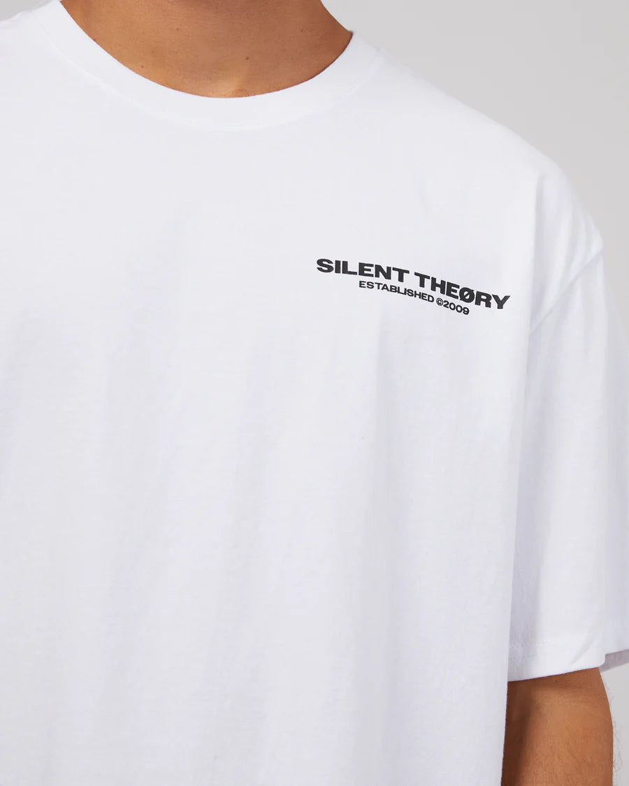 SILENT THEORY ESSENTIAL THEORY TEE WHITE