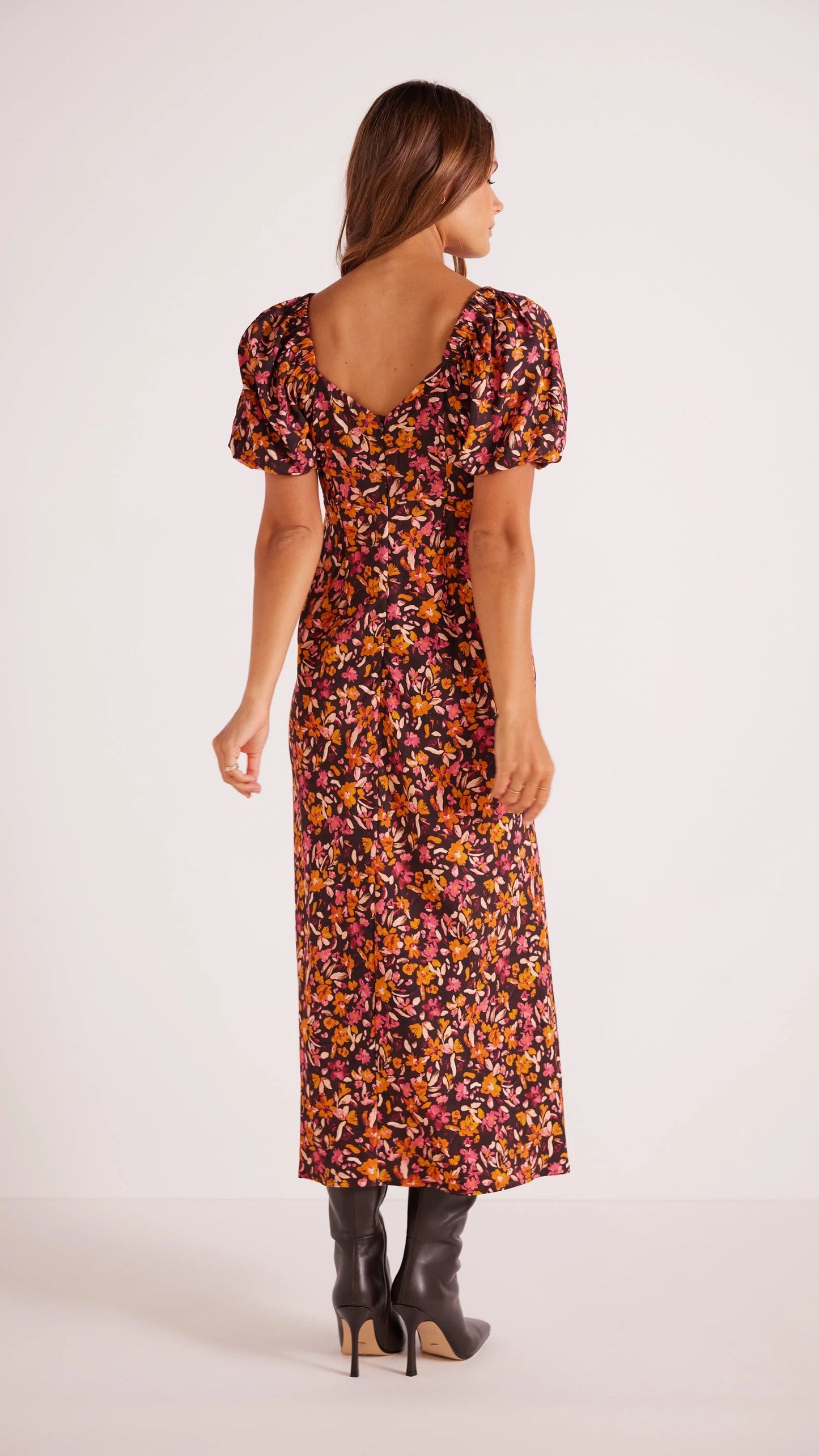 MINK PINK SORRENTO MIDI DRESS FLORAL