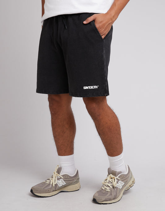 ST GOLIATH TRACK FLEECE SHORT WASHED BLACK