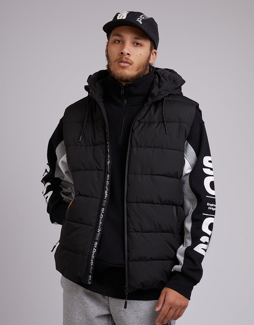 ST GOLIATH DOMAIN PUFFER VEST BLACK