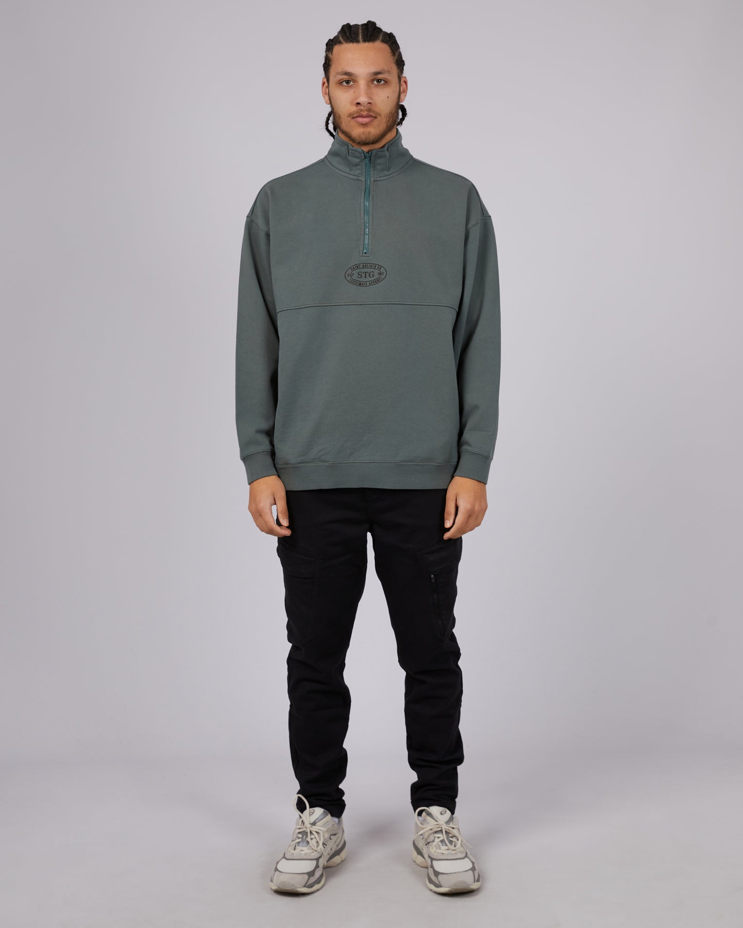 ST GOLIATH HERITAGE 1/4 ZIP PINE