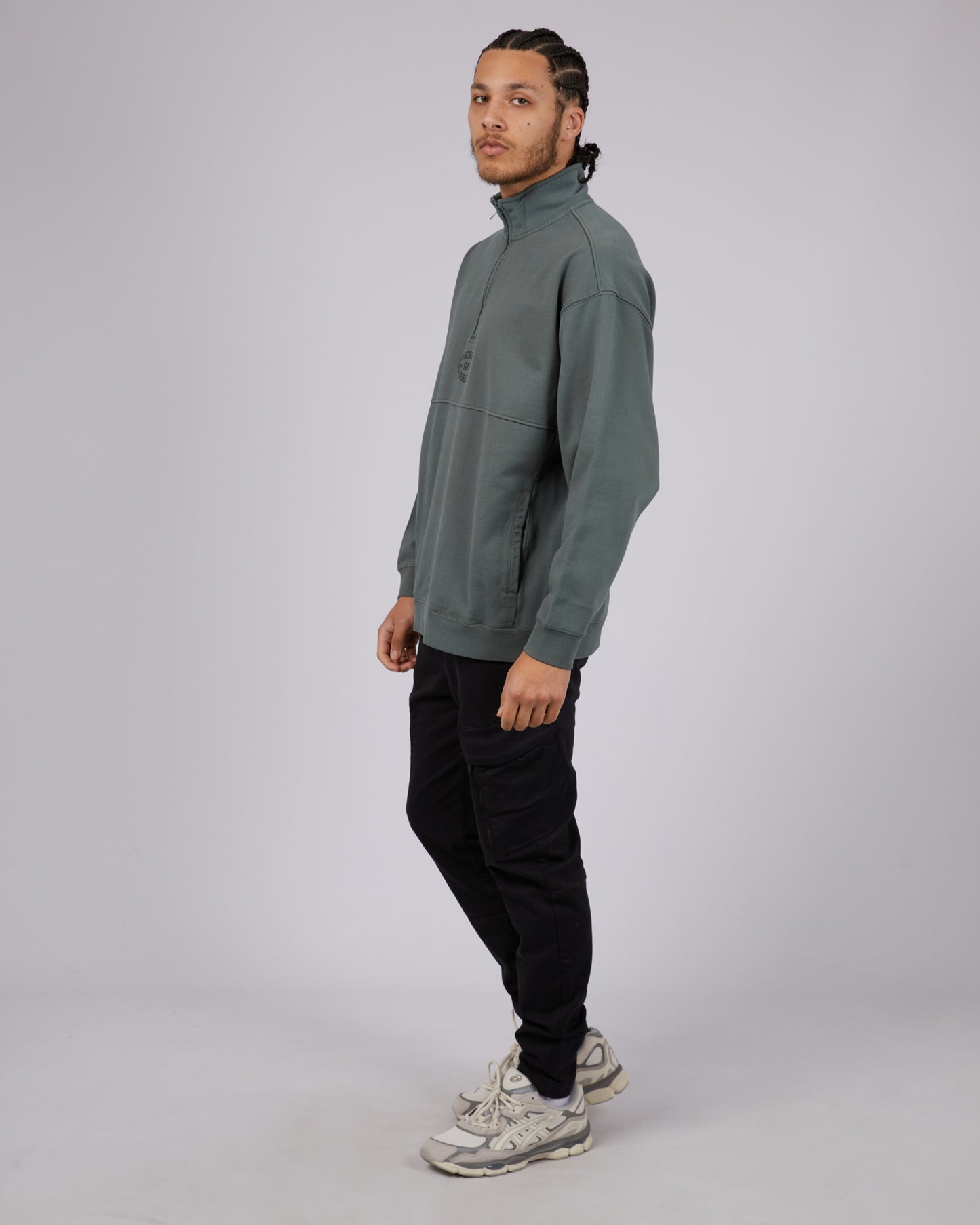 ST GOLIATH HERITAGE 1/4 ZIP PINE