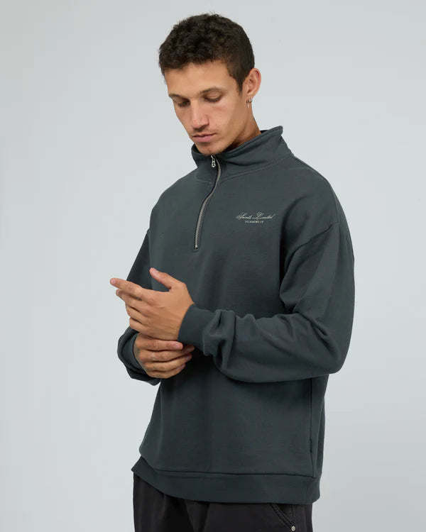 ST GOLIATH SAINTS LTD QTR ZIP STEEL BLUE