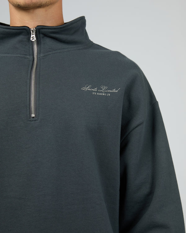 ST GOLIATH SAINTS LTD QTR ZIP STEEL BLUE