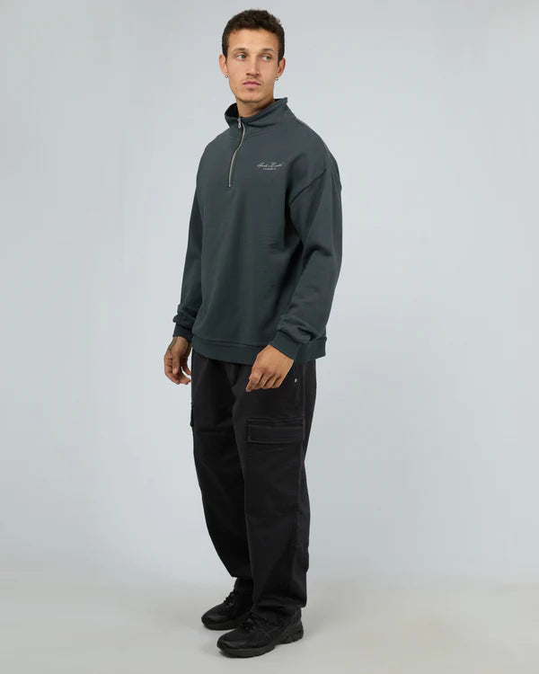 ST GOLIATH SAINTS LTD QTR ZIP STEEL BLUE