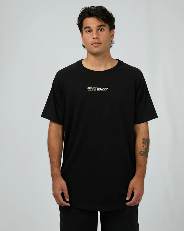 ST GOLIATH PACE RAGLAN TEE BLACK