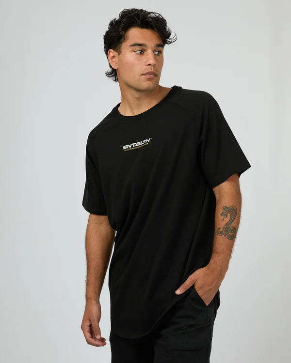 ST GOLIATH PACE RAGLAN TEE BLACK