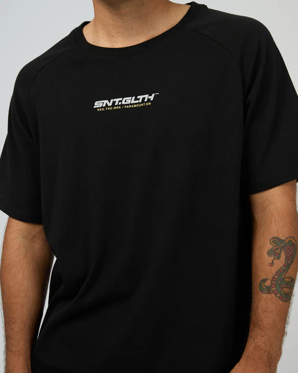 ST GOLIATH PACE RAGLAN TEE BLACK