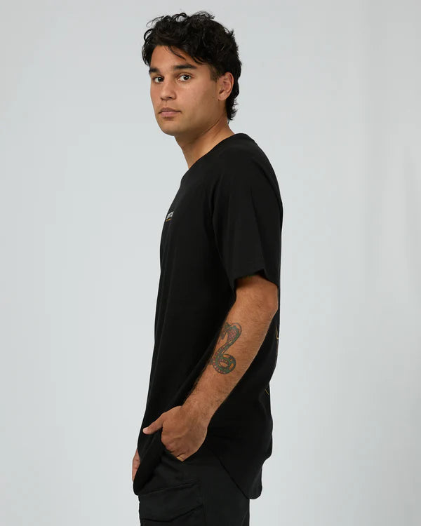 ST GOLIATH PACE RAGLAN TEE BLACK