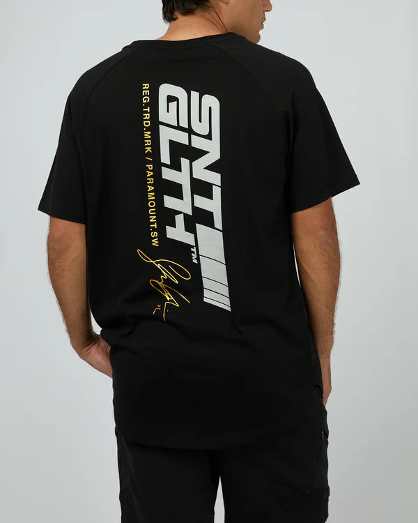 ST GOLIATH PACE RAGLAN TEE BLACK