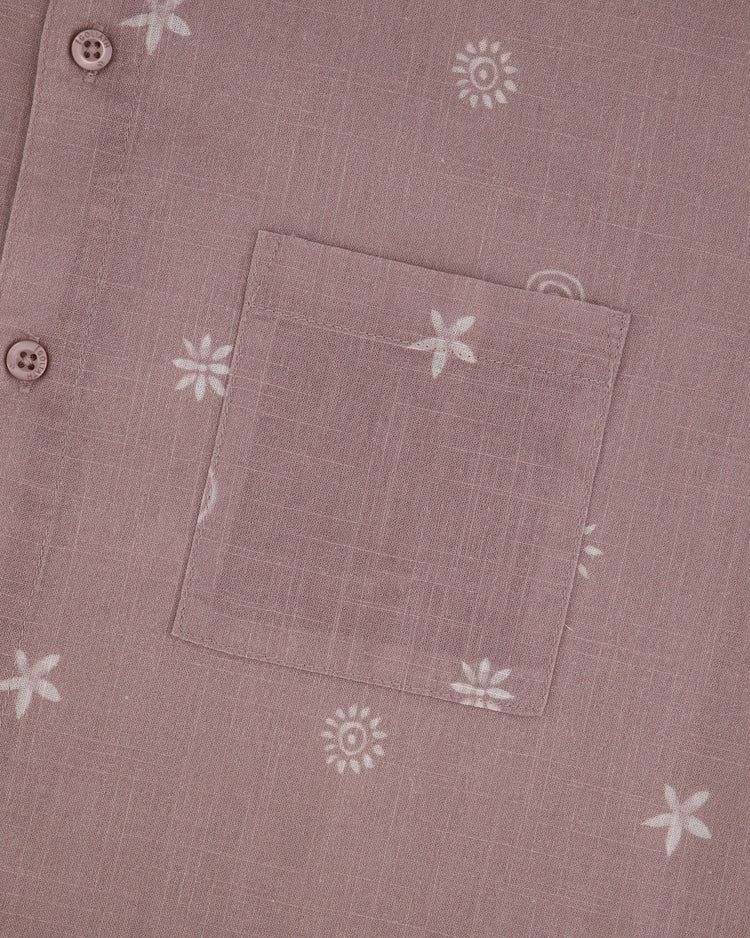 St Goliath Bribie Short Sleeve Shirt Fawn