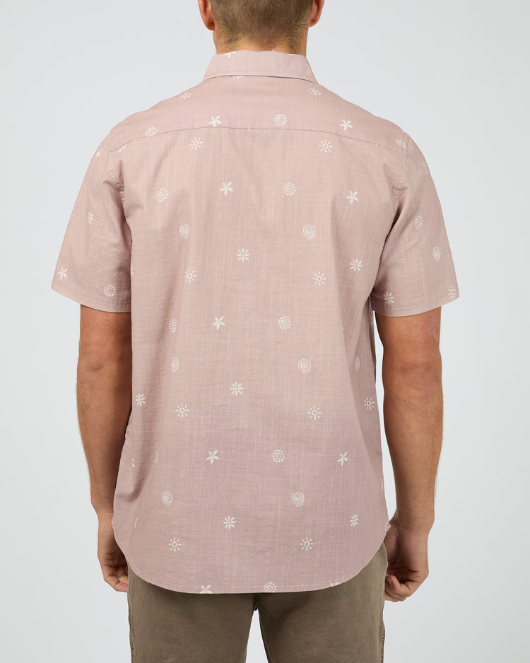 St Goliath Bribie Short Sleeve Shirt Fawn