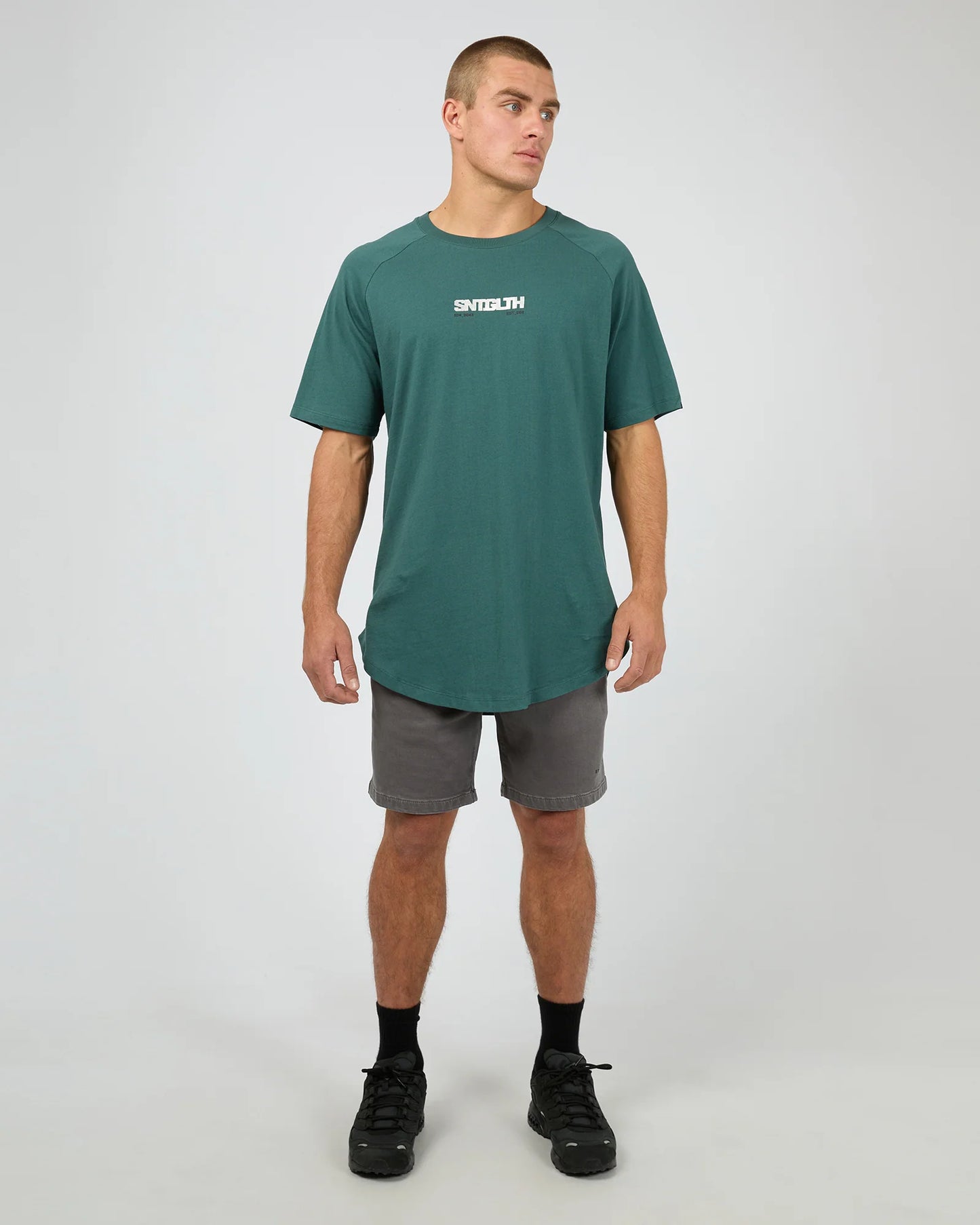 St Goliath Silver Foil Tee Green