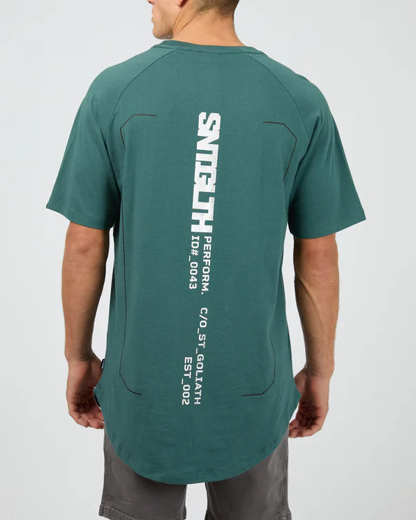 St Goliath Silver Foil Tee Green