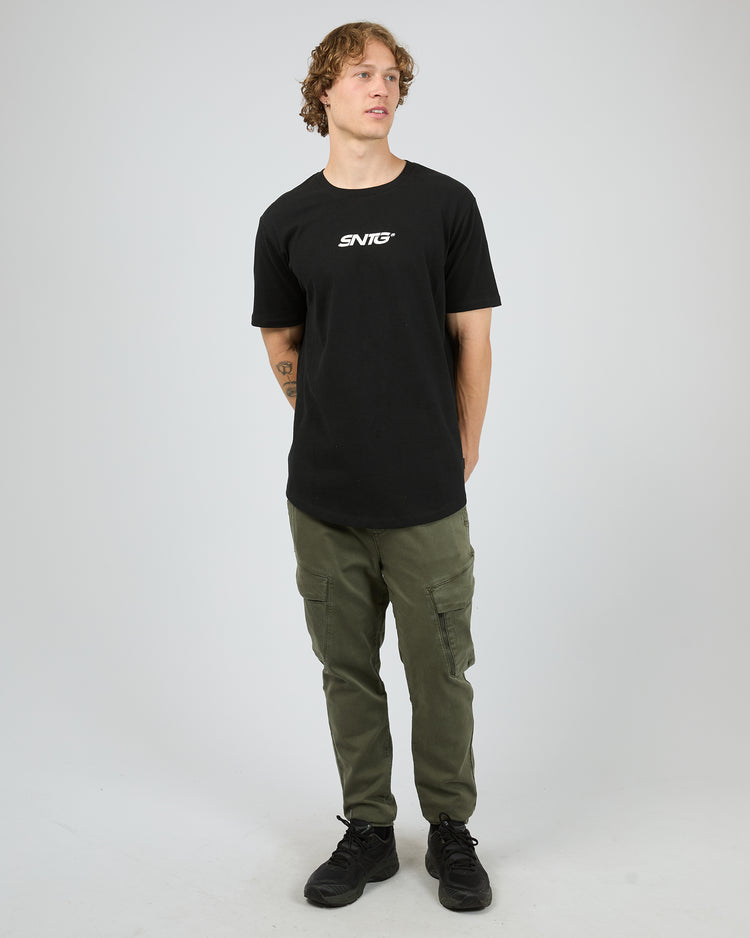 St Goliath Overlapped Tee | Black