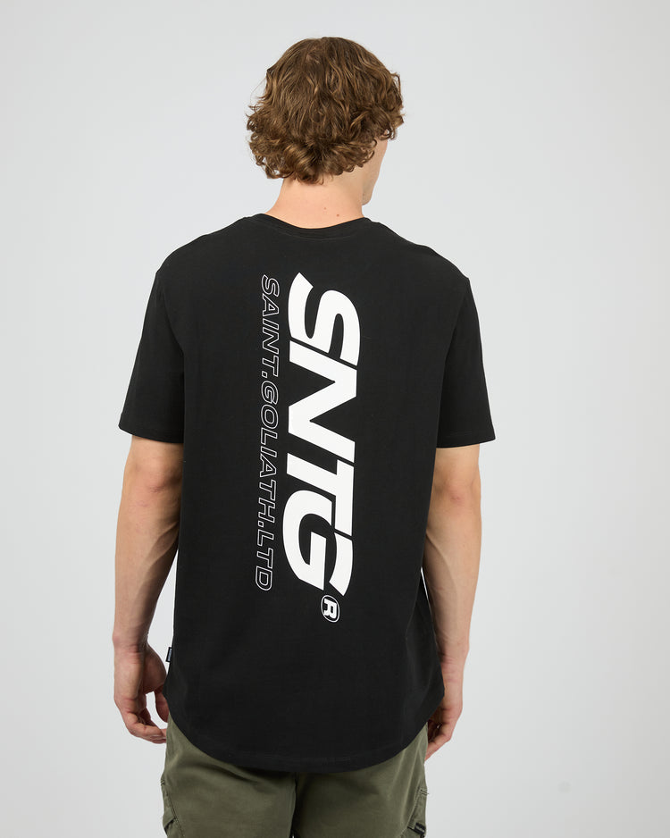 St Goliath Overlapped Tee | Black