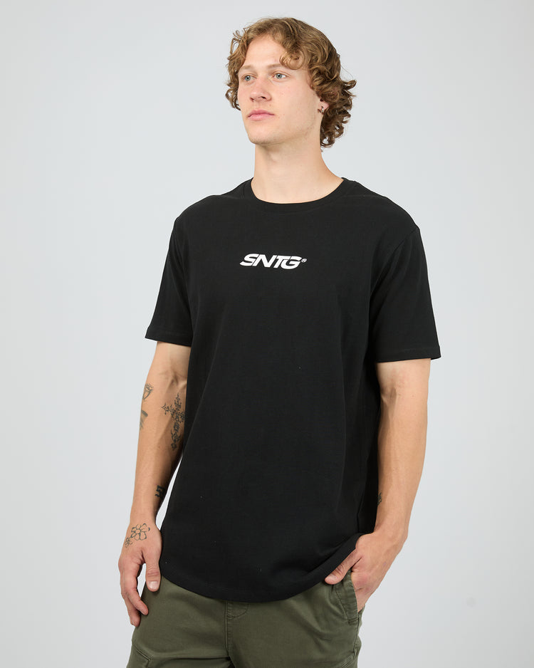 St Goliath Overlapped Tee | Black