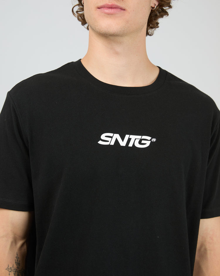 St Goliath Overlapped Tee | Black