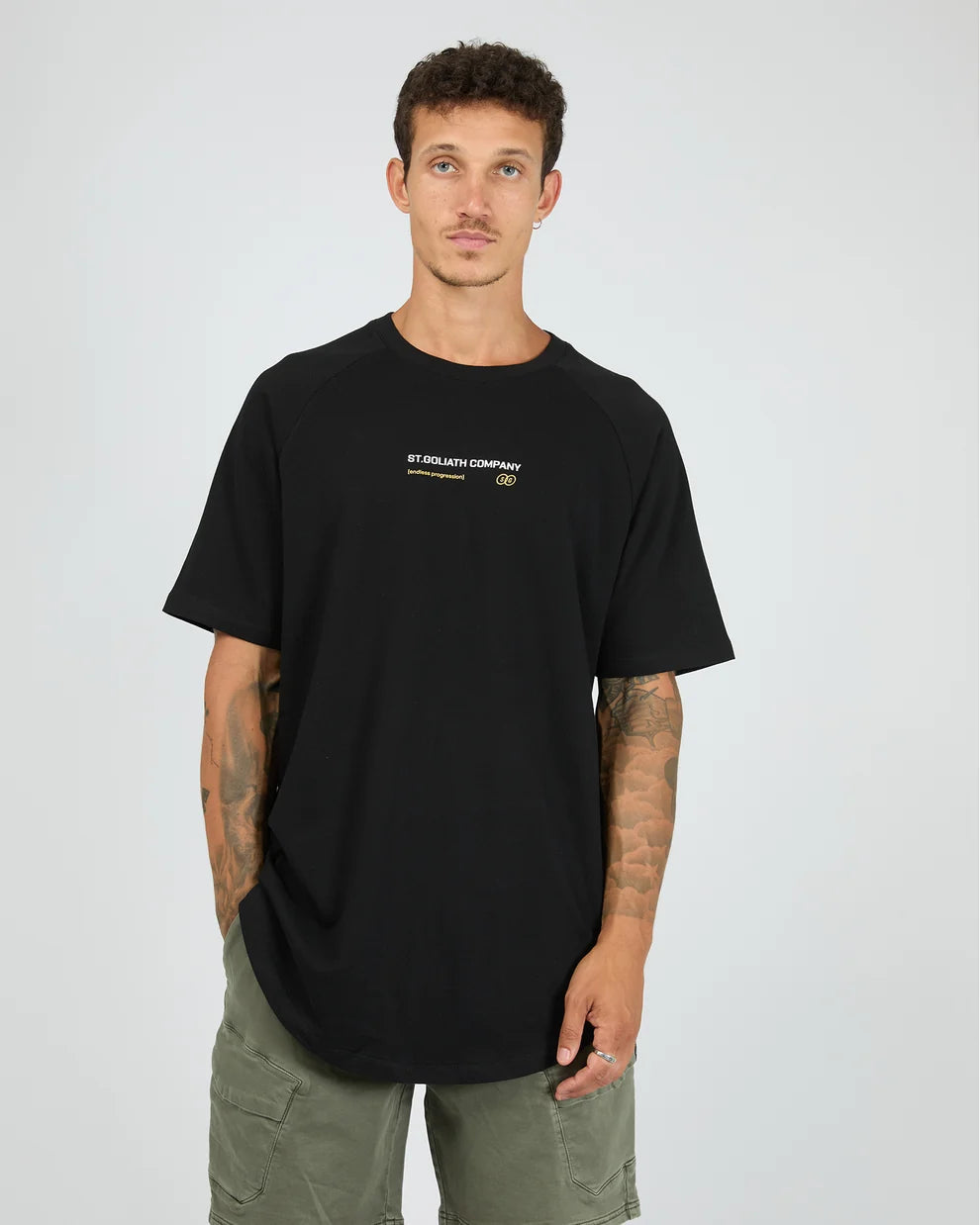 St Goliath Paiste Raglan Tee | Black