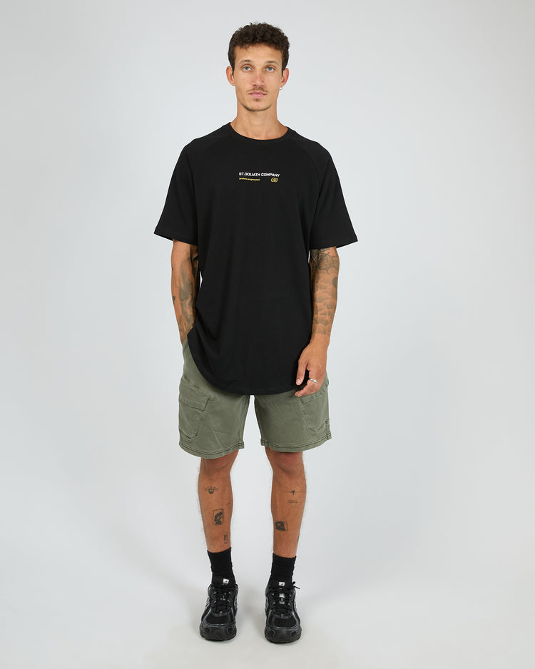 St Goliath Paiste Raglan Tee | Black