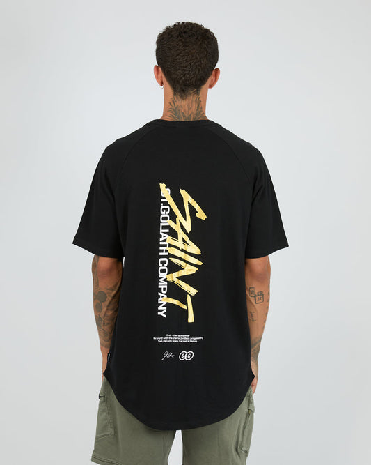 St Goliath Paiste Raglan Tee | Black