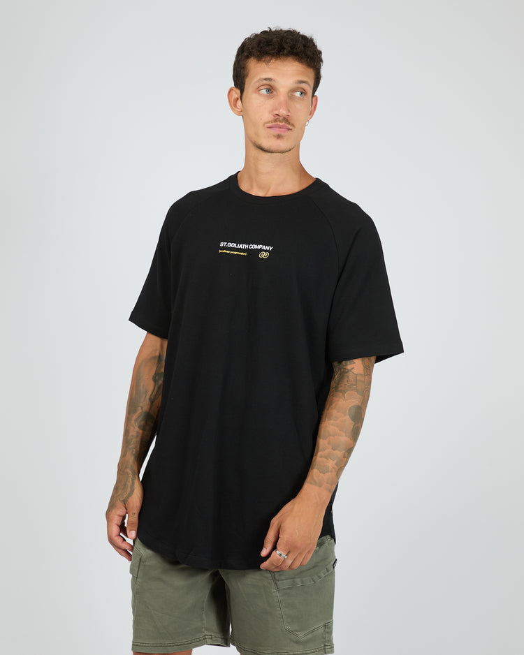 St Goliath Paiste Raglan Tee | Black
