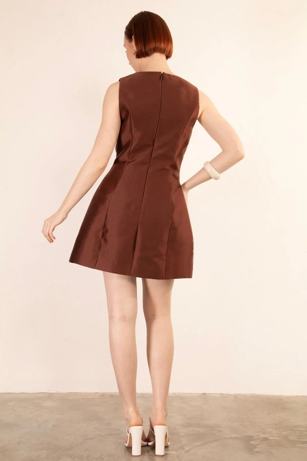 Slide Show Luciana Mini Dress | Chocolate