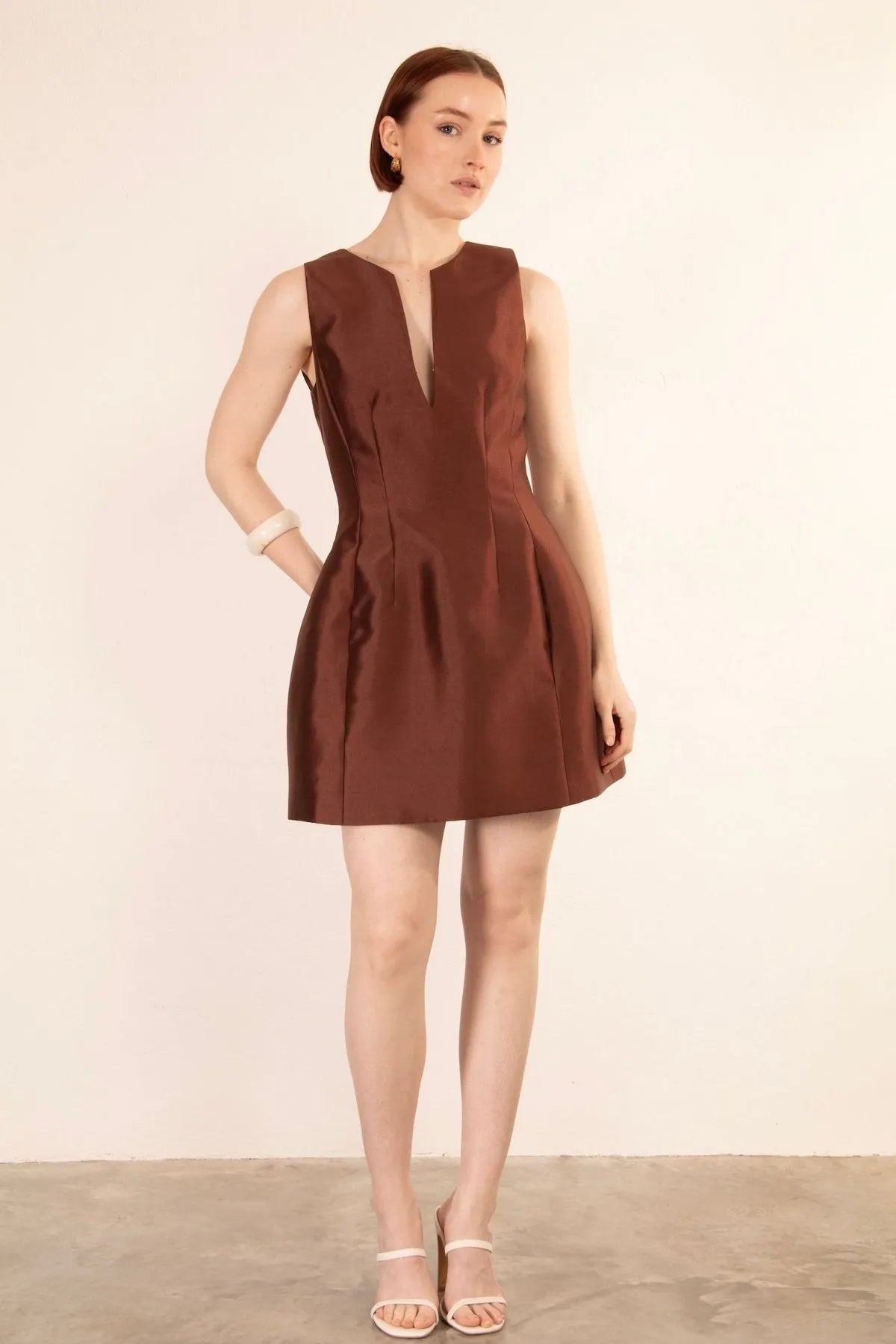 Slide Show Luciana Mini Dress | Chocolate