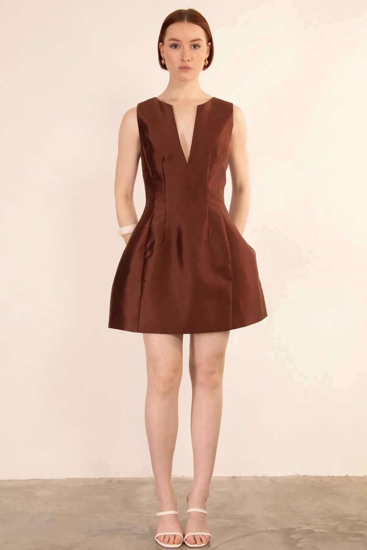 Slide Show Luciana Mini Dress | Chocolate