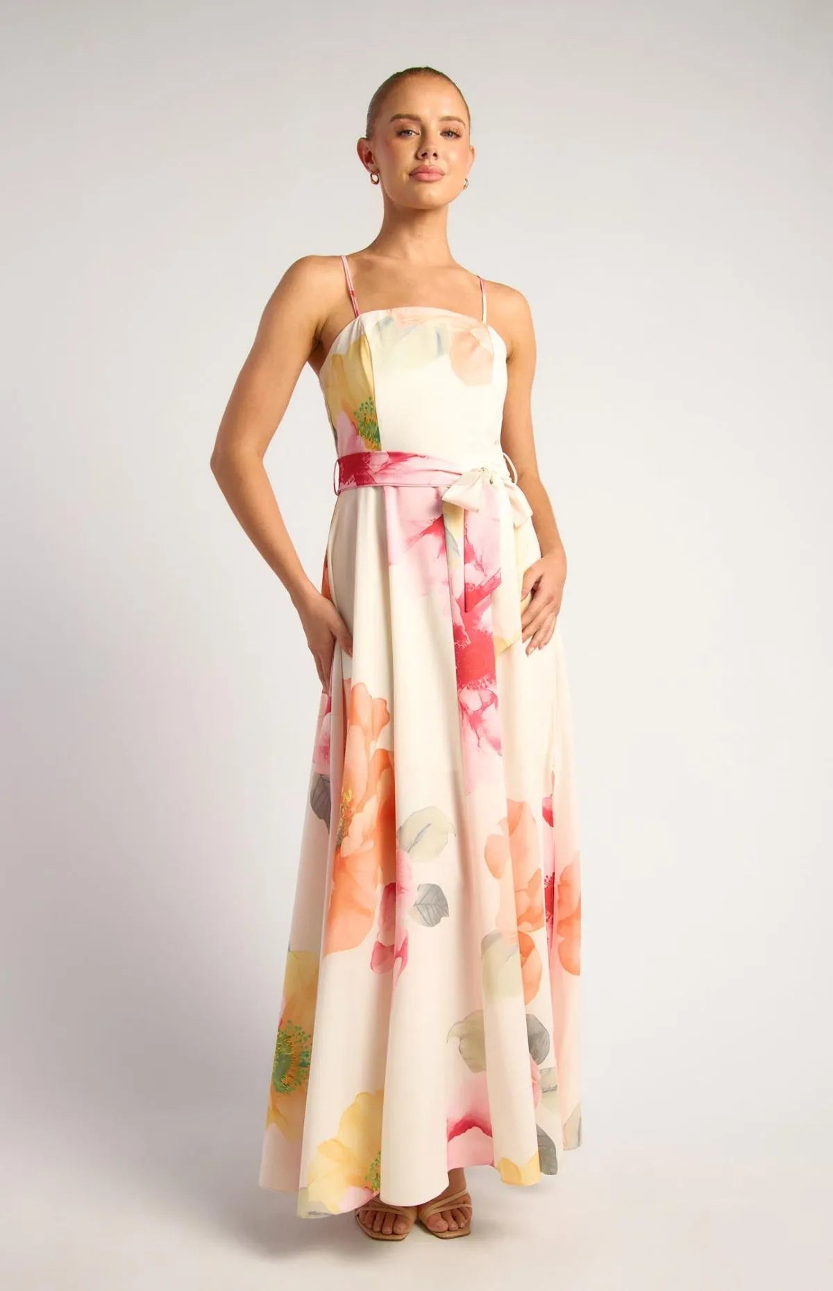 Style State Floral Strapless Maxi Dress | Raspberry